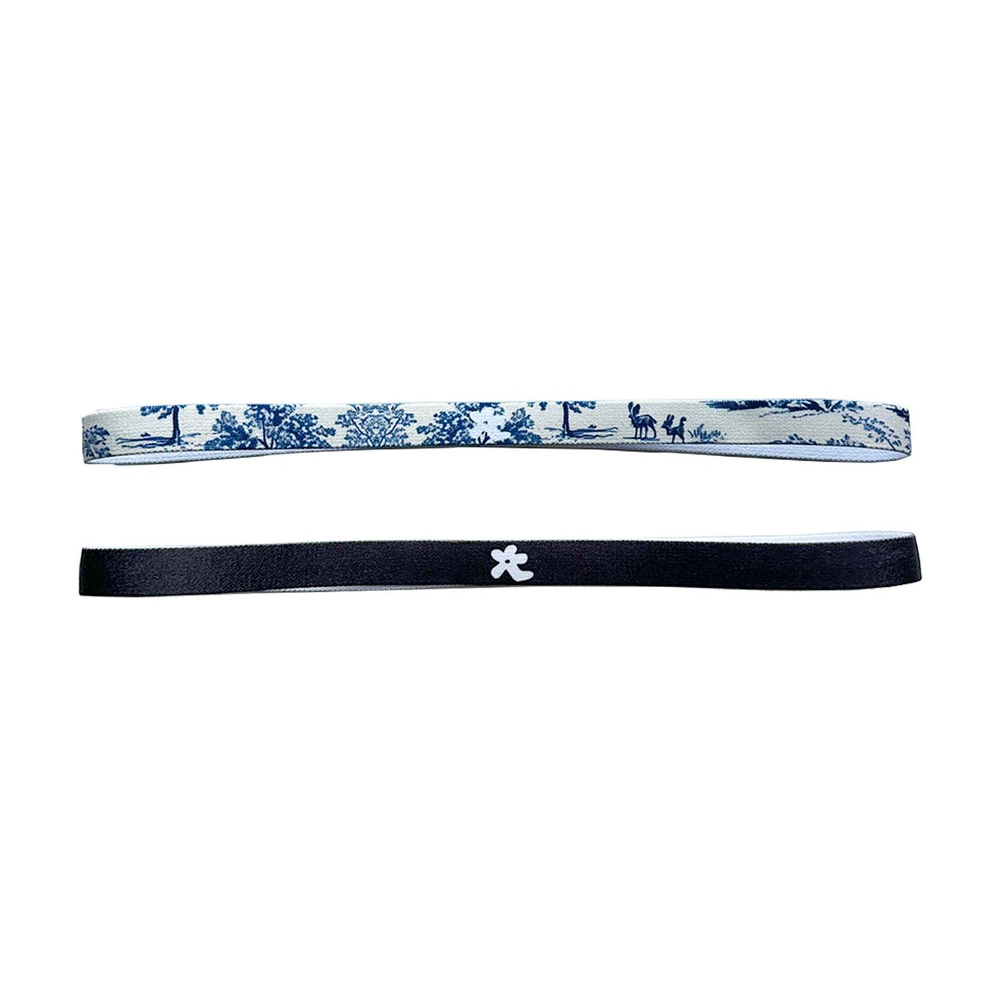 hana 2 pakcs football headbands for women and girls black& white sports headbands