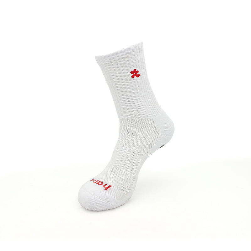 Hana girl's football socks for girls red and white soccer socks