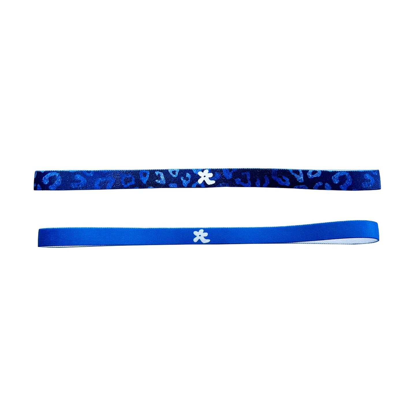 hana  2 pakcs blue football headbands for women and girls black& white sports headbands