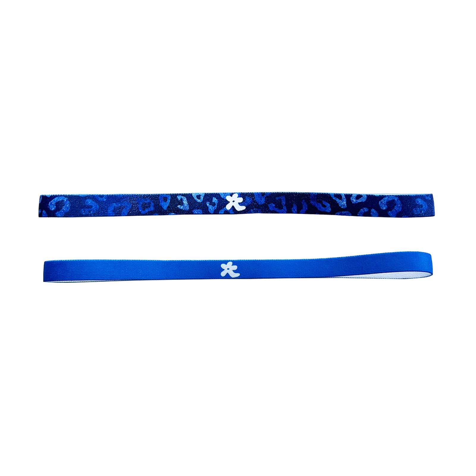 hana  2 pakcs blue football headbands for women and girls black& white sports headbands