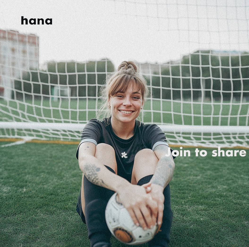 hana community members wearing sponsored girls football kits