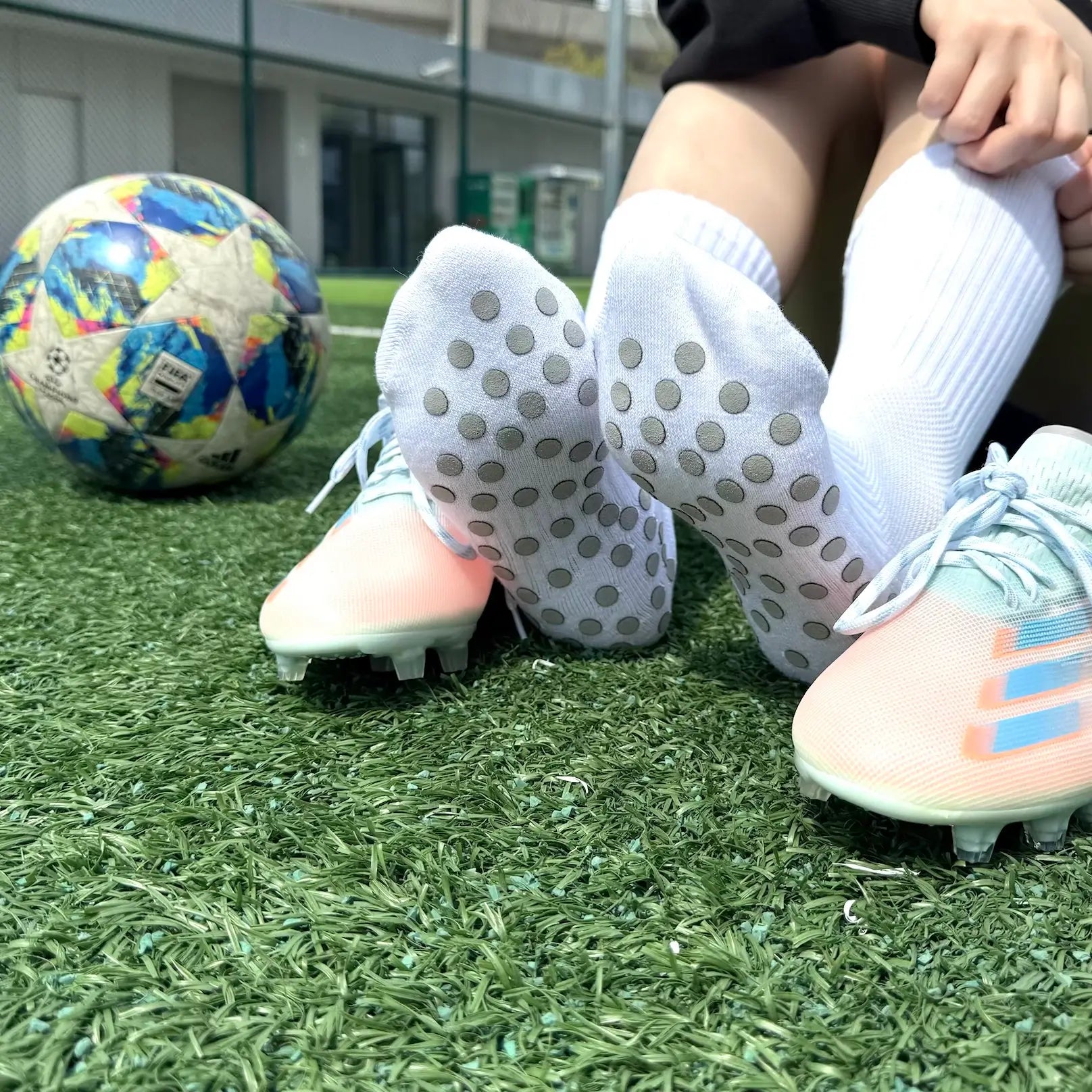 best white grip socks football socks for women 